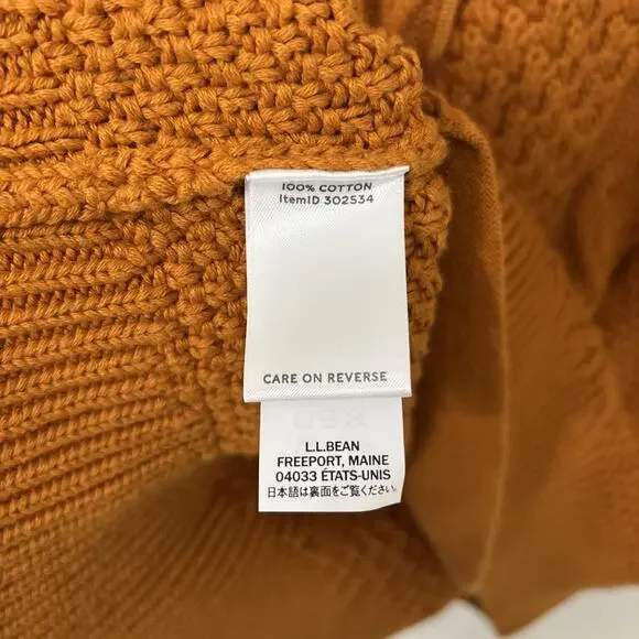 L.L. Bean Women's Cowl Neck Sweater - Rust - Picture 4 of 9